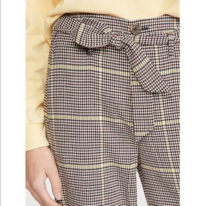 NWT Anthro Scotch & Soda Belted Houndstooth Pants